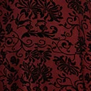 Unique Vintage Plus Size Burgundy Velvet Floral Burnout Leota Swing Dress