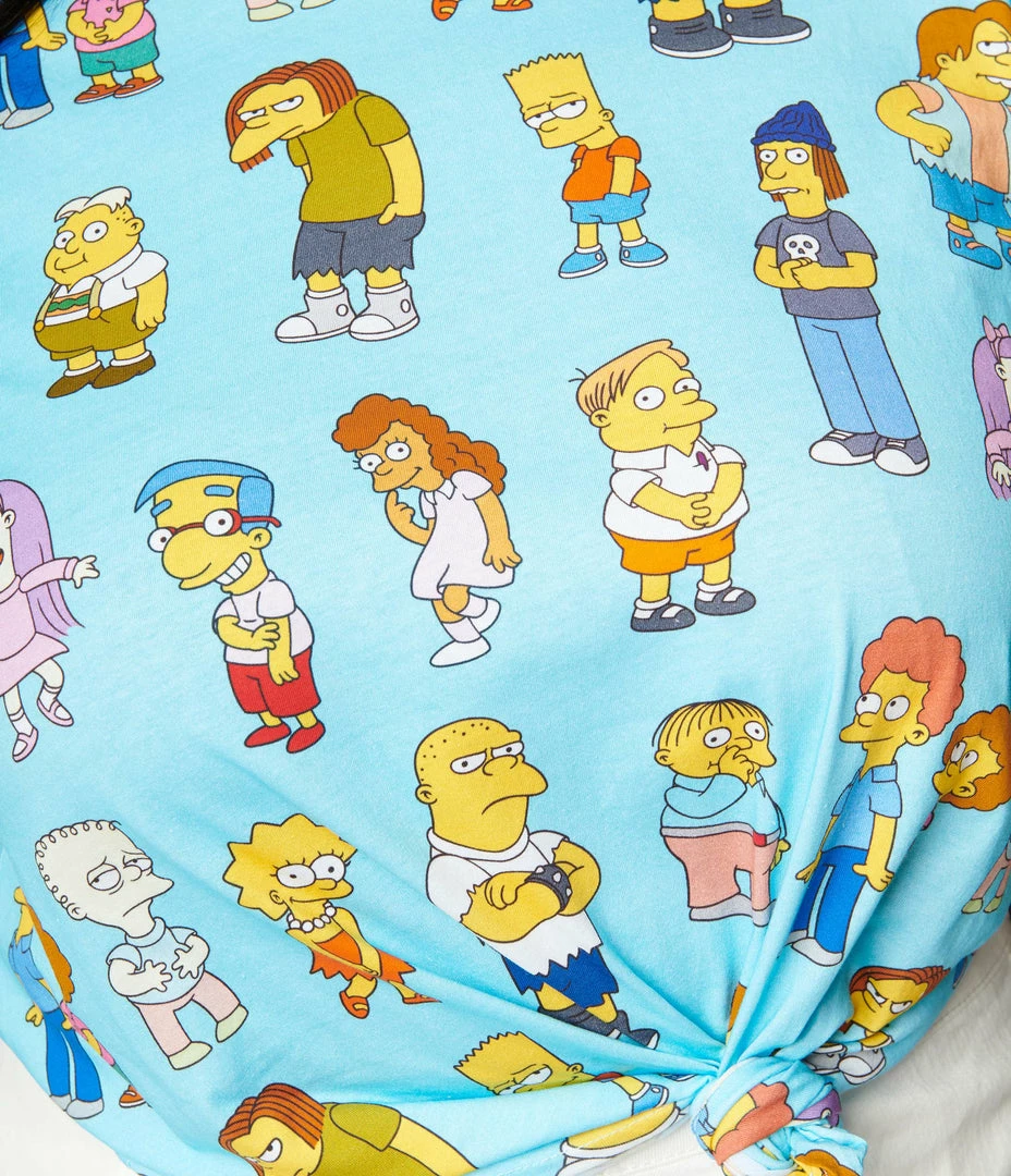 Cakeworthy Plus Size Simpsons Kids All Over Print Unisex Tee