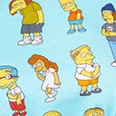 Cakeworthy Plus Size Simpsons Kids All Over Print Unisex Tee