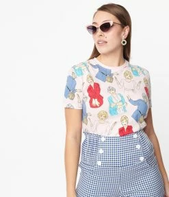 Cakeworthy Golden Girls All Over Print Graphic Tee Fan Flair