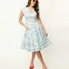 Sale Magnolia Place Light Blue Magical Charm Print Tamara Swing Dress