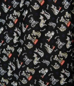 Sale Retrolicious Black & Spooky Pets Flare Dress