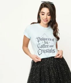 Femfetti Coffee & Crystals Unisex Graphic Tee Sale