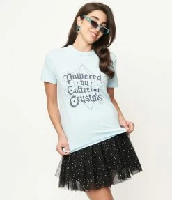 Femfetti Coffee & Crystals Unisex Graphic Tee Sale