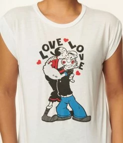 Popeye X Unique Vintage Love Unisex Graphic Tee Fan Flair