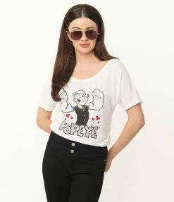 Popeye X Unique Vintage Popeye Flex Graphic Tee Fan Flair