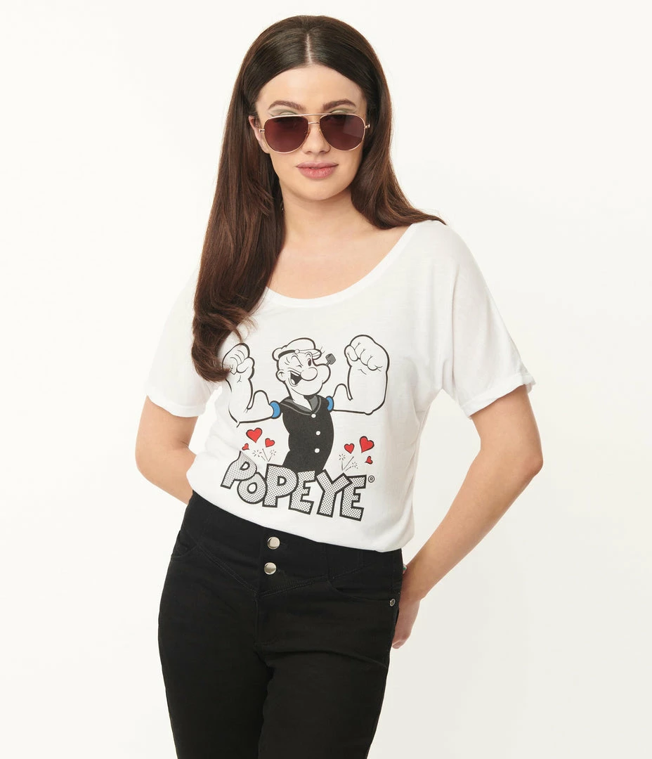 Popeye X Unique Vintage Popeye Flex Graphic Tee Fan Flair