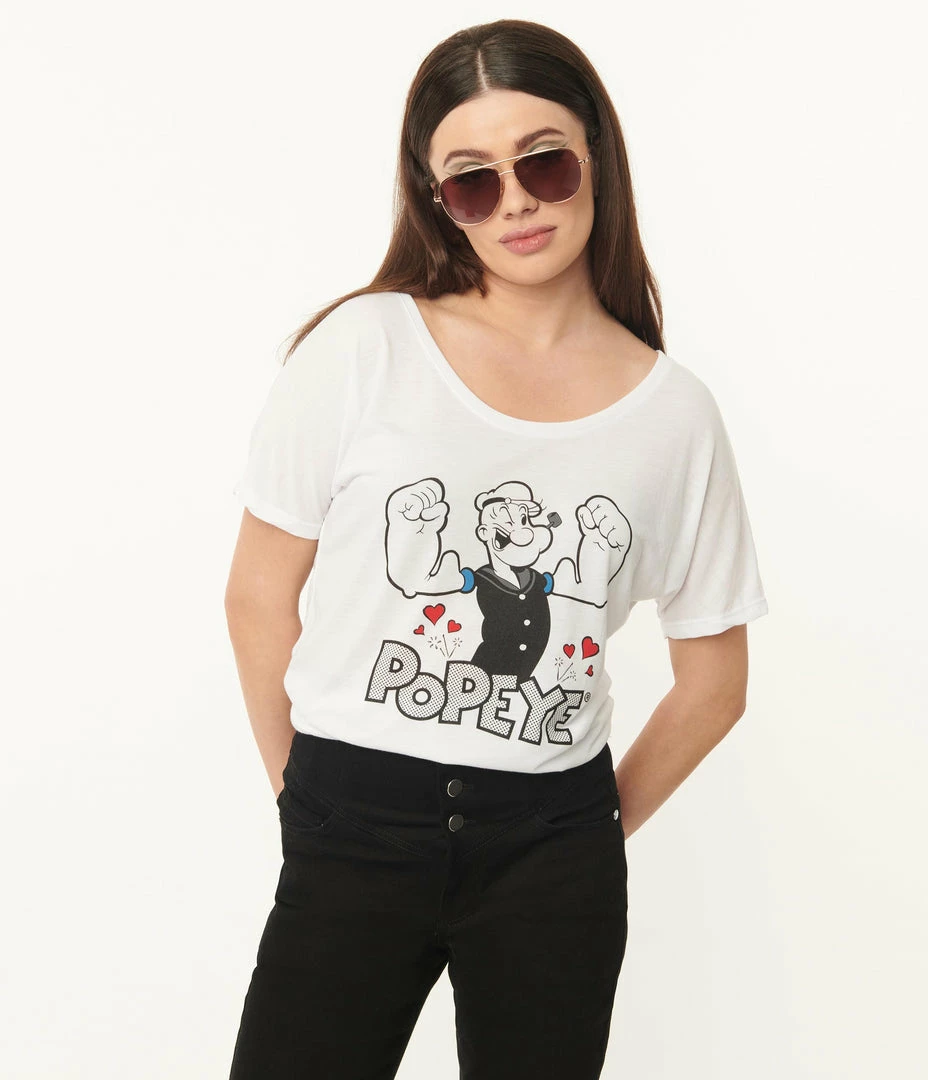 Popeye X Unique Vintage Popeye Flex Graphic Tee Fan Flair