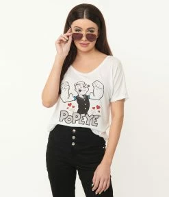 Popeye X Unique Vintage Popeye Flex Graphic Tee Fan Flair