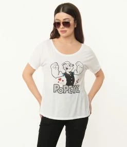 Popeye X Unique Vintage Popeye Flex Graphic Tee Fan Flair