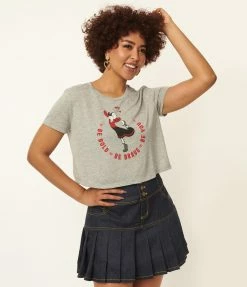 Fan Flair Popeye X Unique Vintage Olive Oyl Be Bold Graphic Crop Top