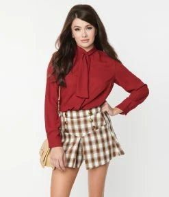 Lifestyle Group (UK) Ltd Clothing Wine Long Sleeve Gracie Blouse