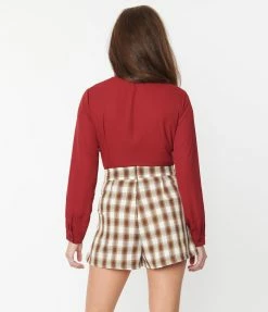 Lifestyle Group (UK) Ltd Clothing Wine Long Sleeve Gracie Blouse