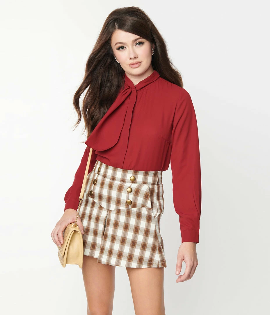 Lifestyle Group (UK) Ltd Clothing Wine Long Sleeve Gracie Blouse