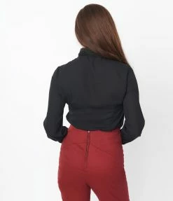 Lifestyle Group (UK) Ltd Black Long Sleeve Gracie Blouse