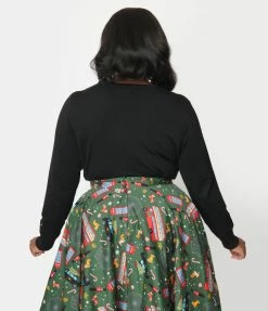 Lifestyle Group (UK) Ltd Clothing Plus Size Black London Holiday Cardigan