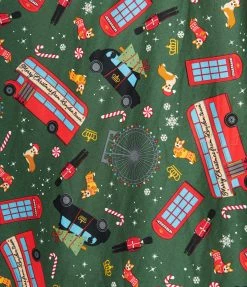 Lifestyle Group (UK) Ltd Green London Town Holiday Swing Skirt Clothing