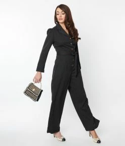 Lifestyle Group (UK) Ltd New Arrivals! Black Long Sleeve Jumpsuit