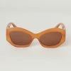 Lucent Product Inc. Orange Thick Cat Eye Sunglasses