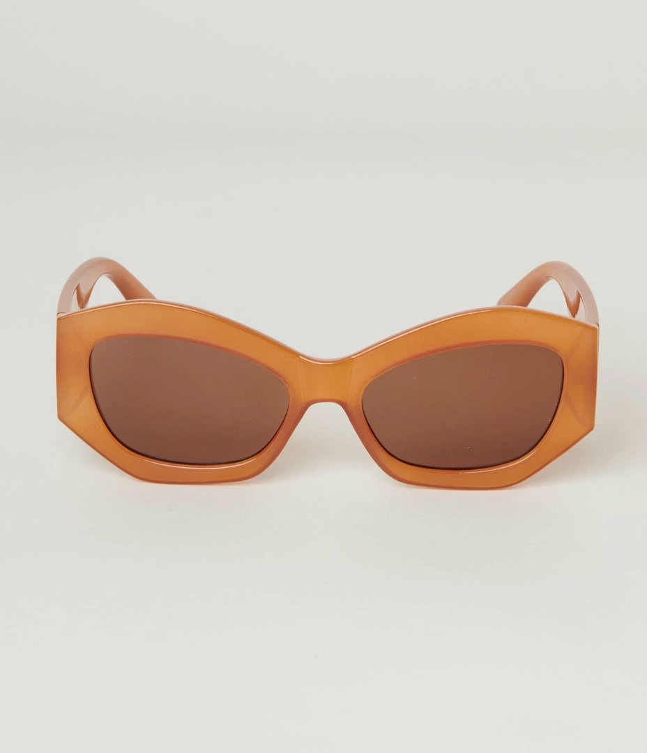 Lucent Product Inc. Orange Thick Cat Eye Sunglasses