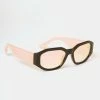Lucent Product Inc. Black & Pink Geometric Oval Sunglasses