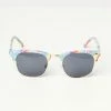 Lucent Product Inc. Rainbow Tie Dye Top Frame Sunglasses