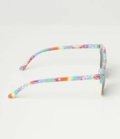 Lucent Product Inc. Rainbow Tie Dye Top Frame Sunglasses