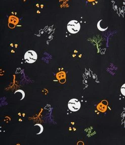 Collectif Black All Hallows Eve Dolores Swing Dress Sale
