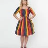 Clothing Collectif Rainbow Wave Amber Lea Swing Dress
