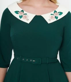 Collectif Emerald Elle Swing Dress