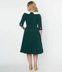 Collectif Emerald Elle Swing Dress