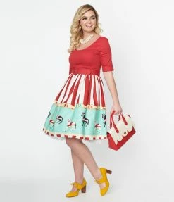 Collectif Carousel June Swing Dress Clothing
