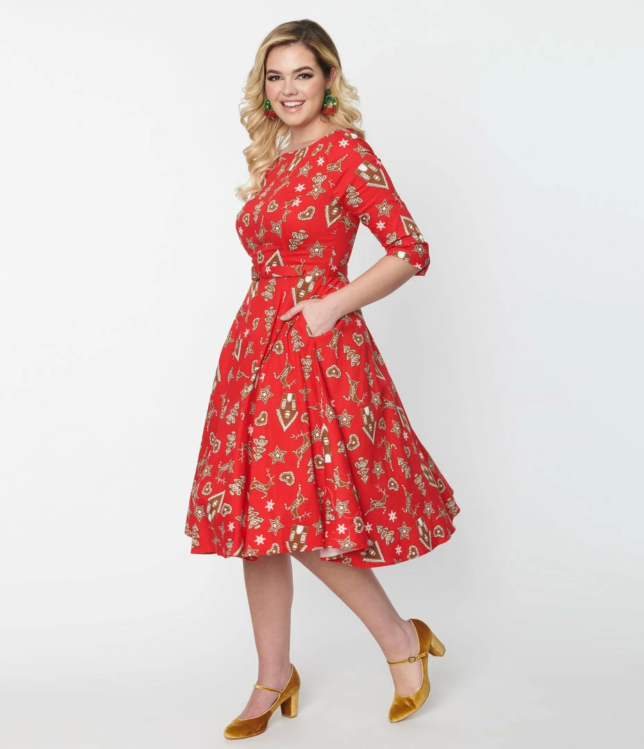 Clothing Collectif Gingerbread Suzanne Swing Dress
