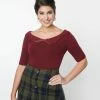 Collectif Wine Babette Sweater