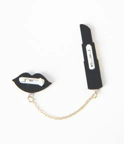 Collectif Lipstick Brooch Accessories