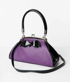 Lifestyle Group (UK) Ltd Handbags Purple Leatherette All Hallows Handbag