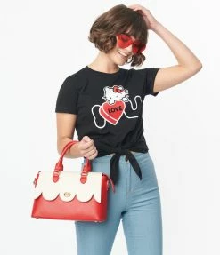 Hello Kitty X Unique Vintage I Love U Graphic Tee Fan Flair