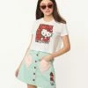 Hello Kitty X Unique Vintage Apple Bounty Crop Graphic Tee