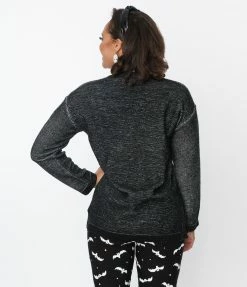 Silver Stop Inc. (Jawbreaker) Black Lucky Oversized Sweater