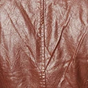 Molly Bracken Clothing Brown Leatherette Wrap Coat