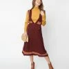 Molly Bracken Burgundy Sweater Dress