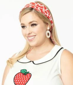 Hello Kitty X Smak Parlour Red Bow Print Hair Scarf