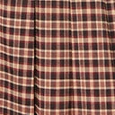 Unique Vintage Brown & Burgundy Plaid Pleated Suspender Mini Skirt