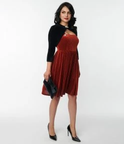 Unique Vintage Black Fuzzy Bolero Sweater