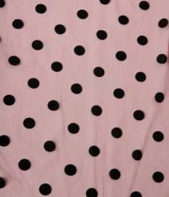 Unique Vintage Brand Unique Vintage Burgundy & Black Polka Dot Hair Scarf