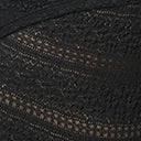 Unique Vintage Black Lace Surplice Bodysuit Clothing