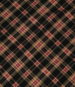 Unique Vintage Brand Unique Vintage Black & Beige Plaid Hair Scarf