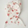 New Arrivals! Unique Vintage White & Red Strawberry Print Hair Scarf