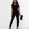 Trending Unique Vintage Navy Velvet Gillian Jumpsuit