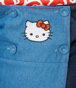 Clothing Hello Kitty X Smak Parlour Plus Size Flower Garden Border Pinafore Skirt